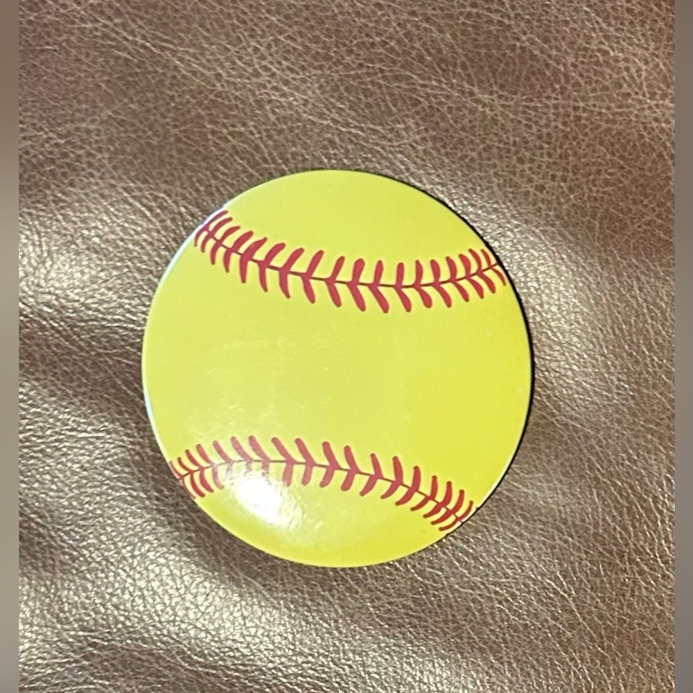 Cute Softball Mini Mirror